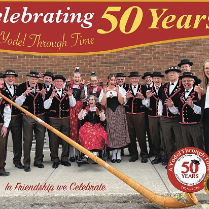 The members of the Yodel Club Heimattreu are ready for the second 50 years so 